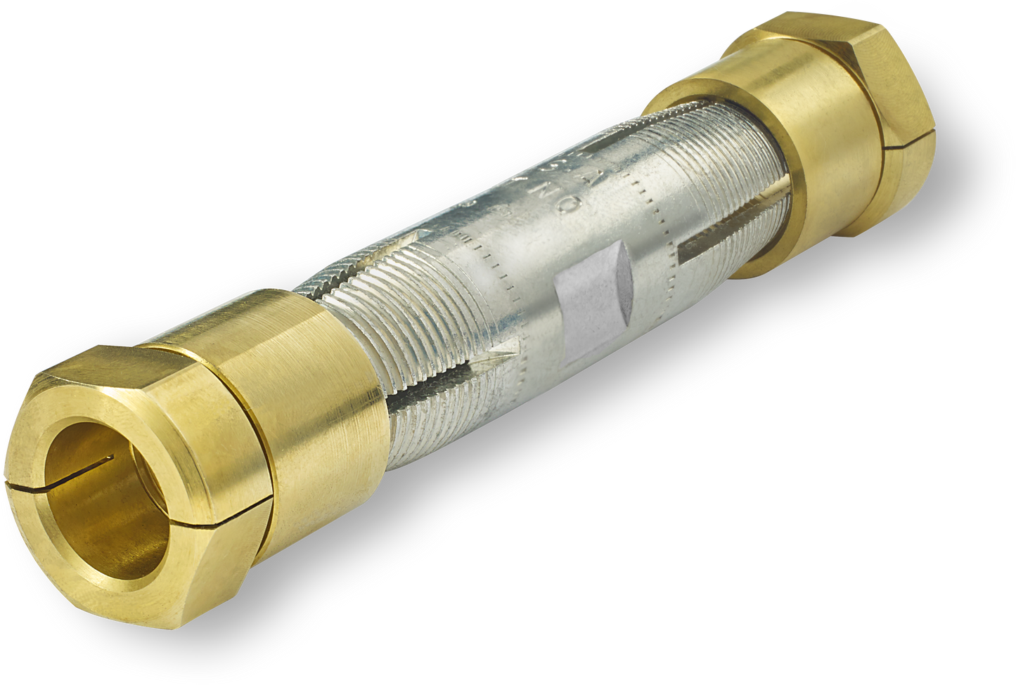 Copper compression in-line splice with SNAP tool-free connector, side angle